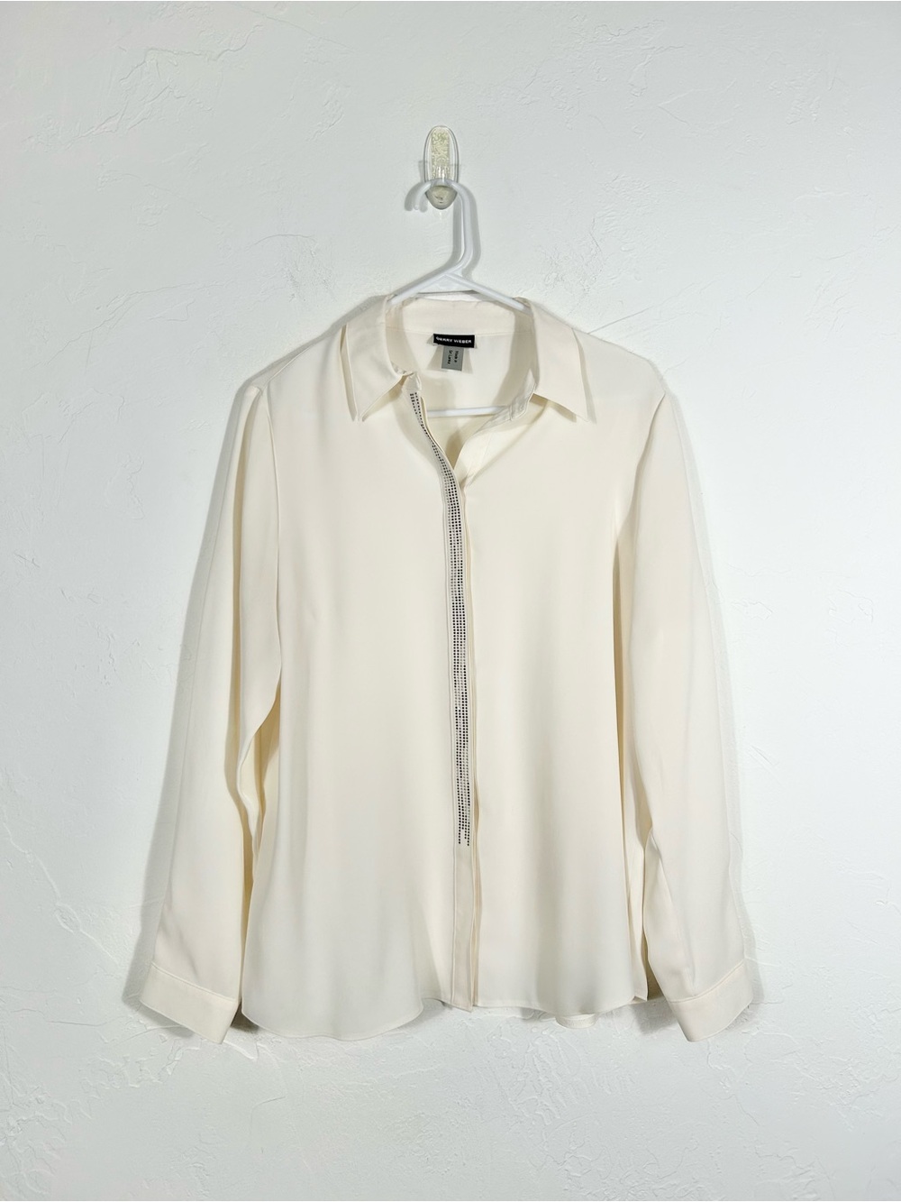 Gerry Weber Crystal-Trim Hidden Placket Blouse